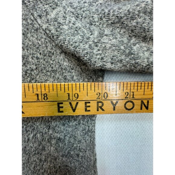 Soft Surroundings Womens Knitted Tunic Sweater Size M Gray Asymmetrical Hem Slit - Picture 8 of 13